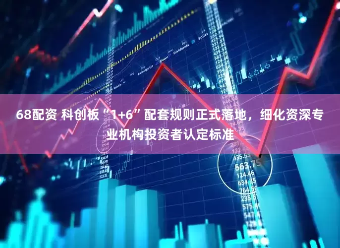 68配资 科创板“1+6”配套规则正式落地，细化资深专业机构投资者认定标准