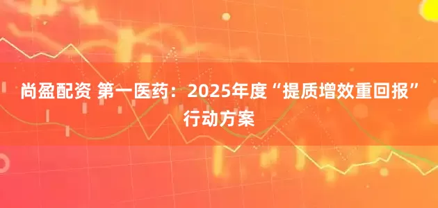 尚盈配资 第一医药：2025年度“提质增效重回报”行动方案